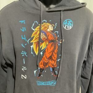 Toei Dragon Ball Z Super Saiyan 3 Goku Hoodie  Men's Small (34/36)  Pullover